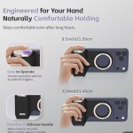 COMITOK მაგნიტური ტელეფონის სახელური დისტანციური მართვის საშუალებით, პორტატული სახელური iPhone-ის ვლოგ ვიდეოებისთვის, მა